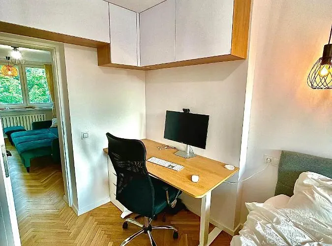 דירה Luxurious Boho Style Apartm. *home Office* +desk